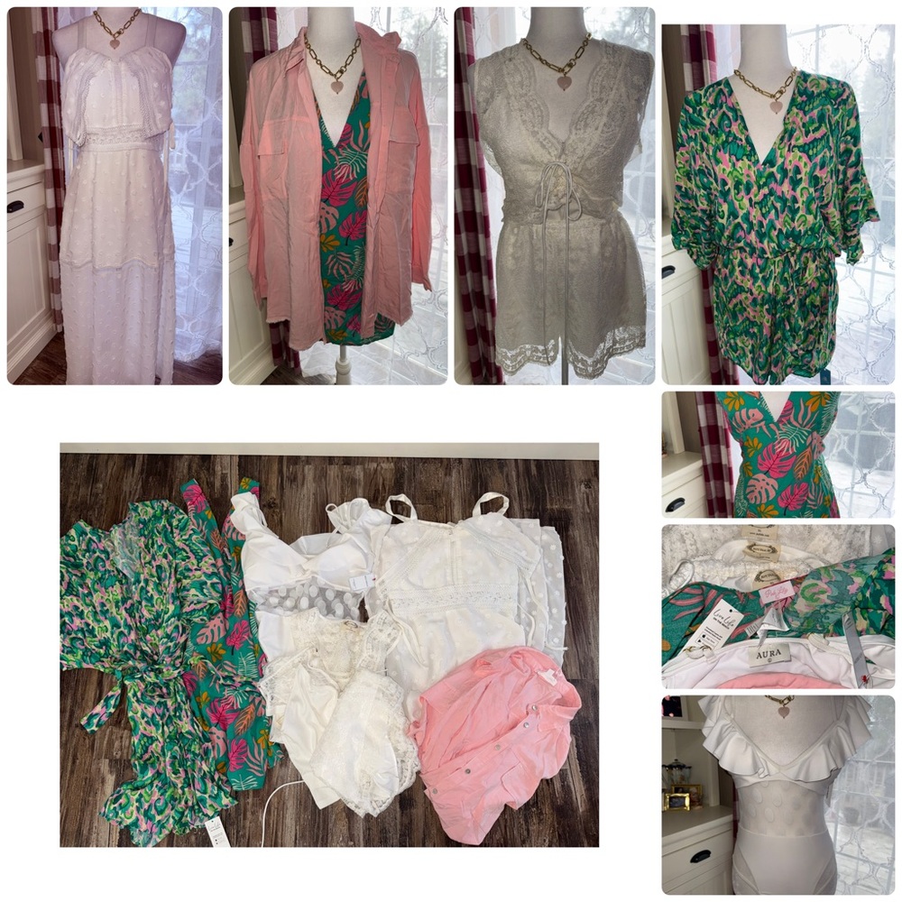 NWT Lioness, Joyfolie Summer Vacation Dress, outfits Clothing lot 8 size Large